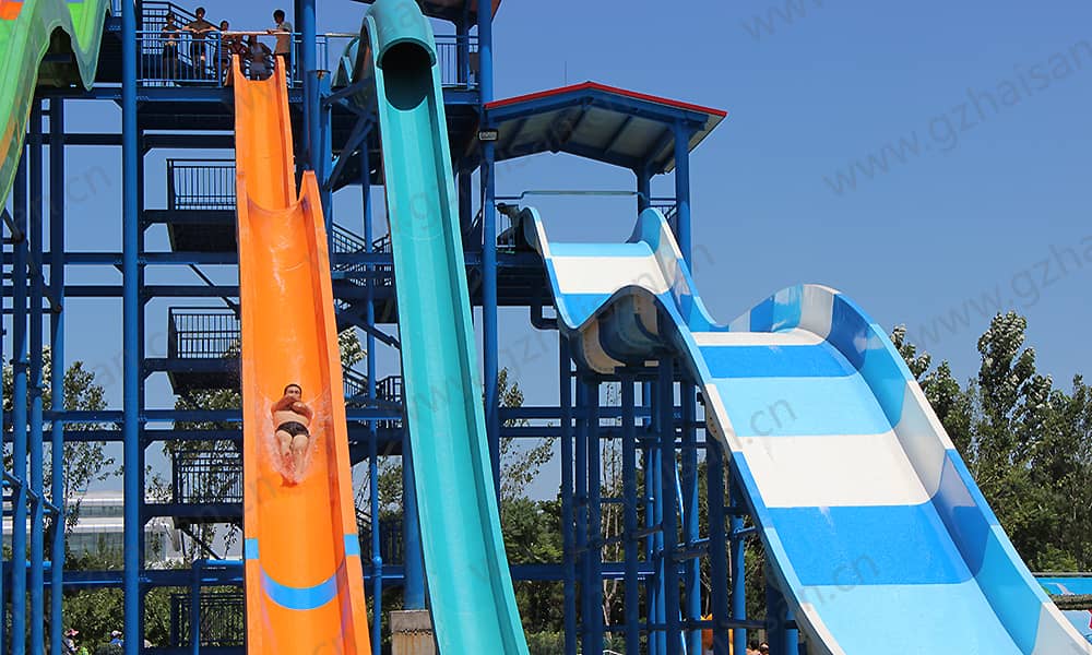 河北保定海森水上大世界高速滑道、家庭宽滑梯